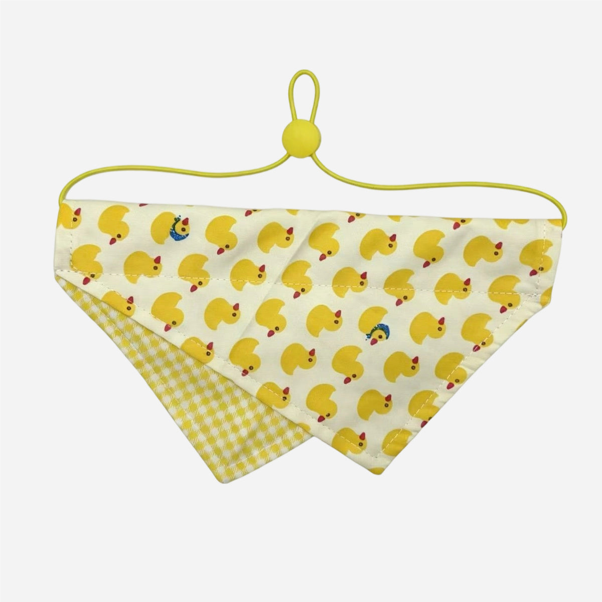 Cute Duck‑Print Pet Bandana – Adjustable Dogs and Cats Scarf Accessory for Daily Wear