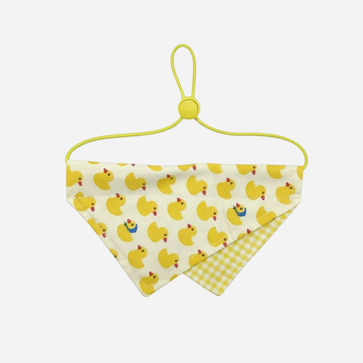 Cute Duck‑Print Pet Bandana – Adjustable Dogs and Cats Scarf Accessory for Daily Wear