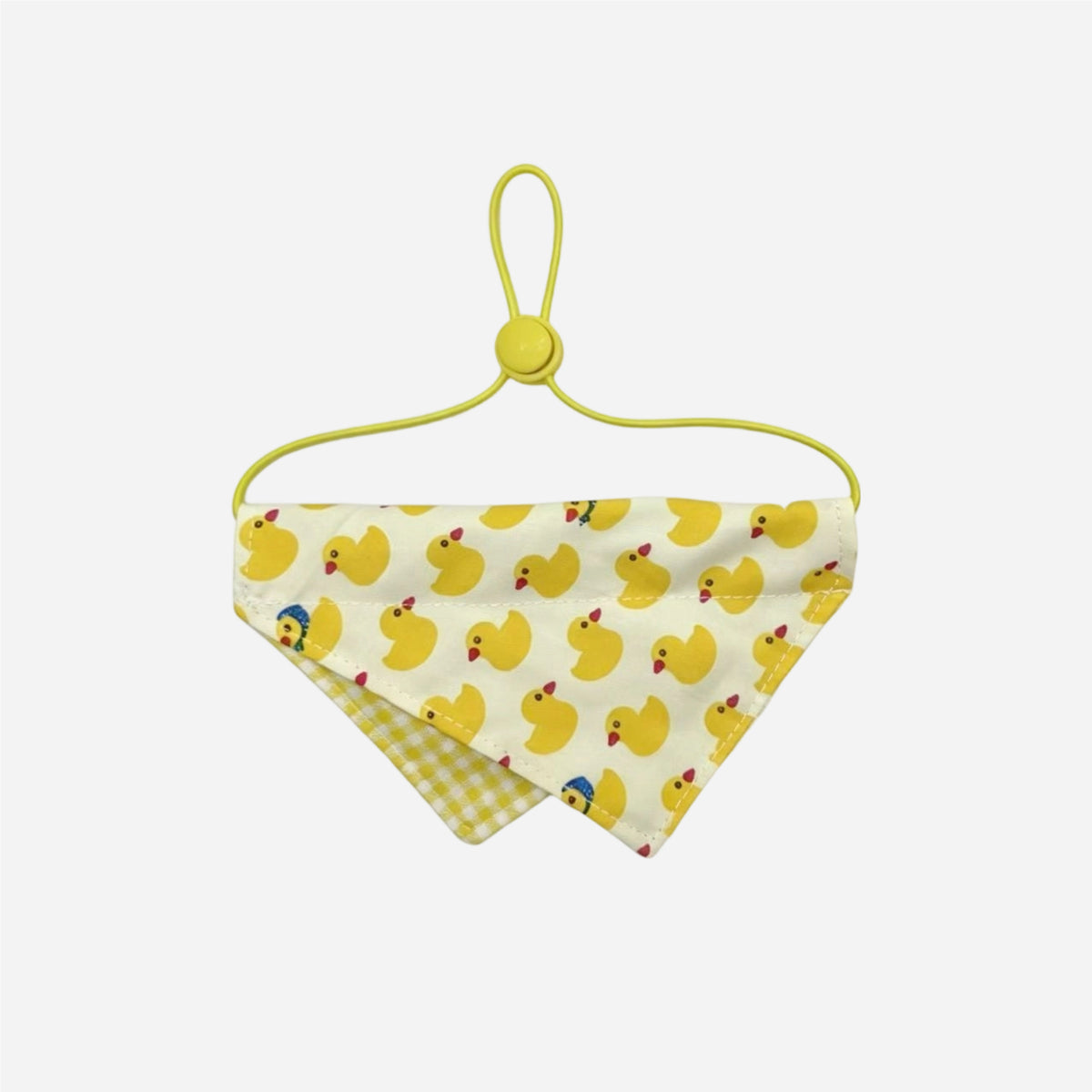 Cute Duck‑Print Pet Bandana – Adjustable Dogs and Cats Scarf Accessory for Daily Wear