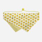 Cute Duck‑Print Pet Bandana – Adjustable Dogs and Cats Scarf Accessory for Daily Wear
