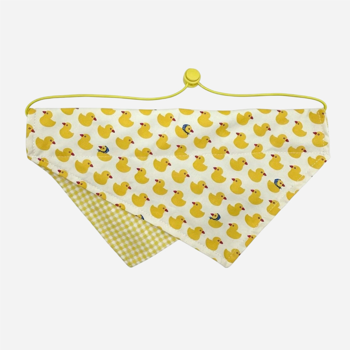 Cute Duck‑Print Pet Bandana – Adjustable Dogs and Cats Scarf Accessory for Daily Wear