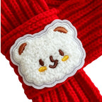 Christmas Red Pet Scarf – Holiday Neck Accessory for Cats