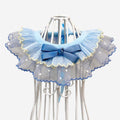 Blue Lace Ruffle Pet Scarf – Princess Neck Accessory for Cats & Small Dogs