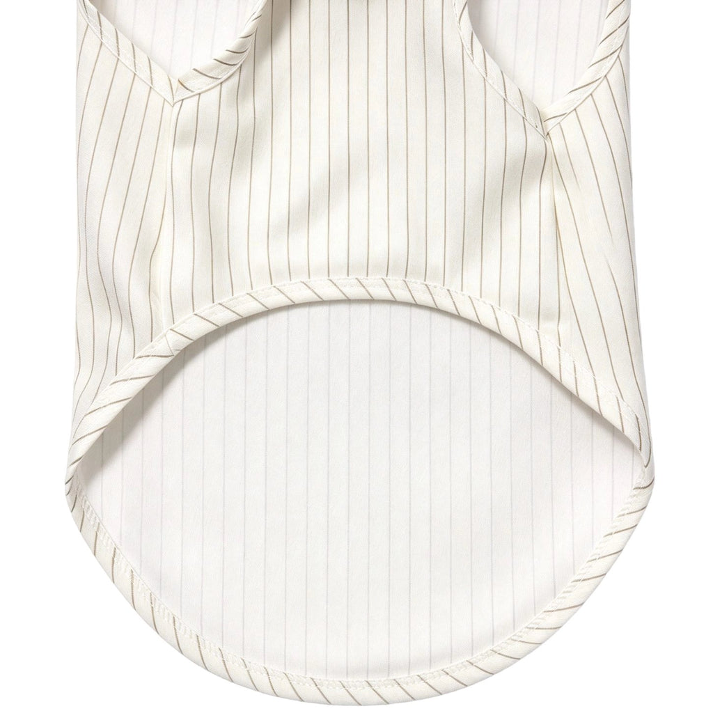 Striped Dog Shirt with Tie - Vintage Clothing for Daily Wear