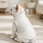 Striped Dog Shirt with Tie - Vintage Clothing for Daily Wear
